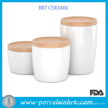 Branco atacado cerâmica porcelana jar